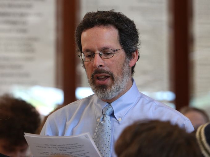 Leading Psalms at community vigil